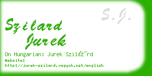 szilard jurek business card